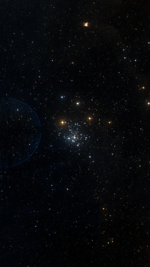 Le ciel autour de NGC 2516, cadré au champ de Seestar S30 Pro