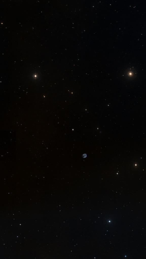 Le ciel autour de NGC 255, cadré au champ de Seestar S30 Pro