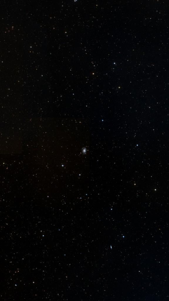 Le ciel autour de NGC 2835, cadré au champ de Seestar S30 Pro
