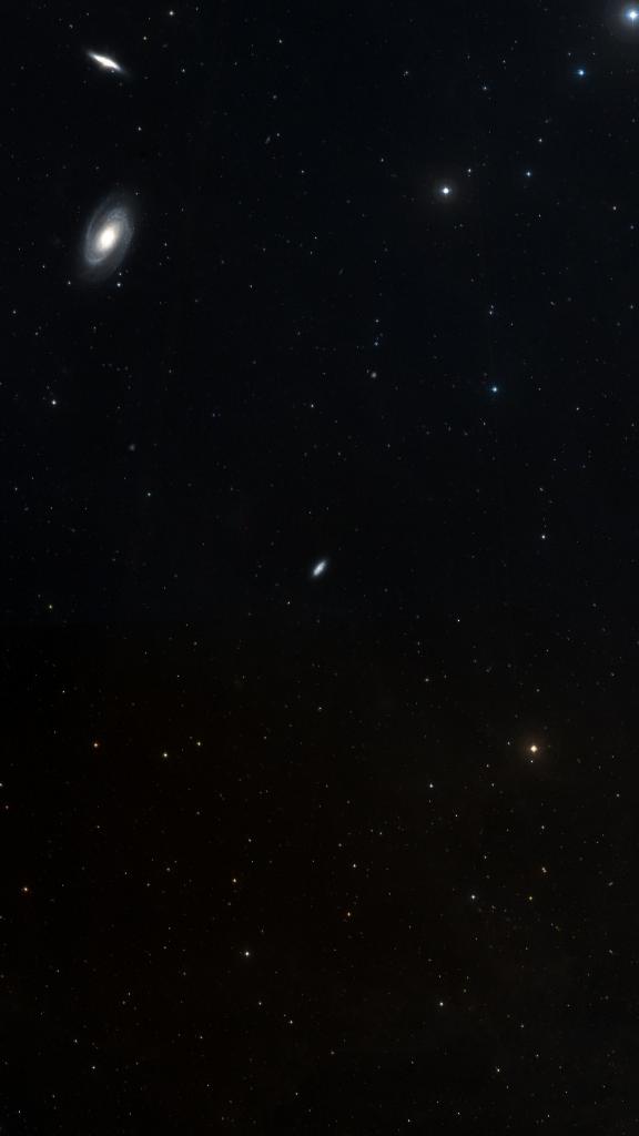 Le ciel autour de NGC 2976, cadré au champ de Seestar S30 Pro