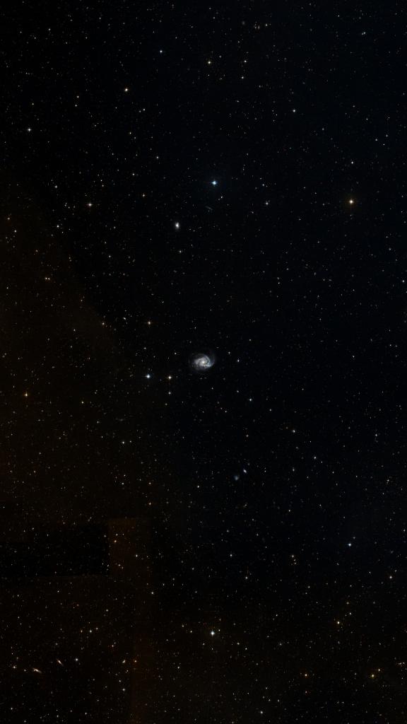 Le ciel autour de NGC 2997, cadré au champ de Seestar S30 Pro