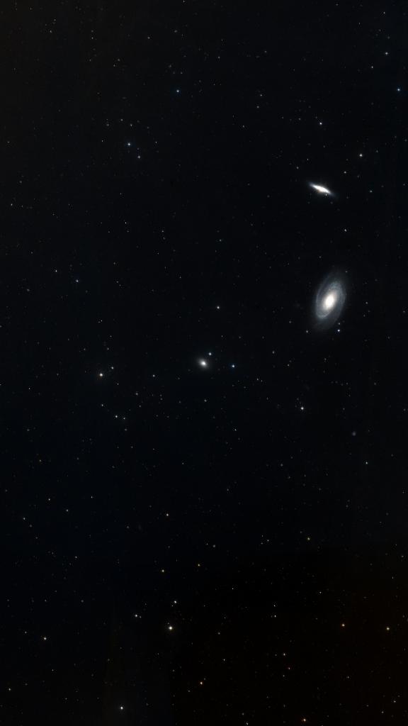 Le ciel autour de NGC 3077, cadré au champ de Seestar S30 Pro
