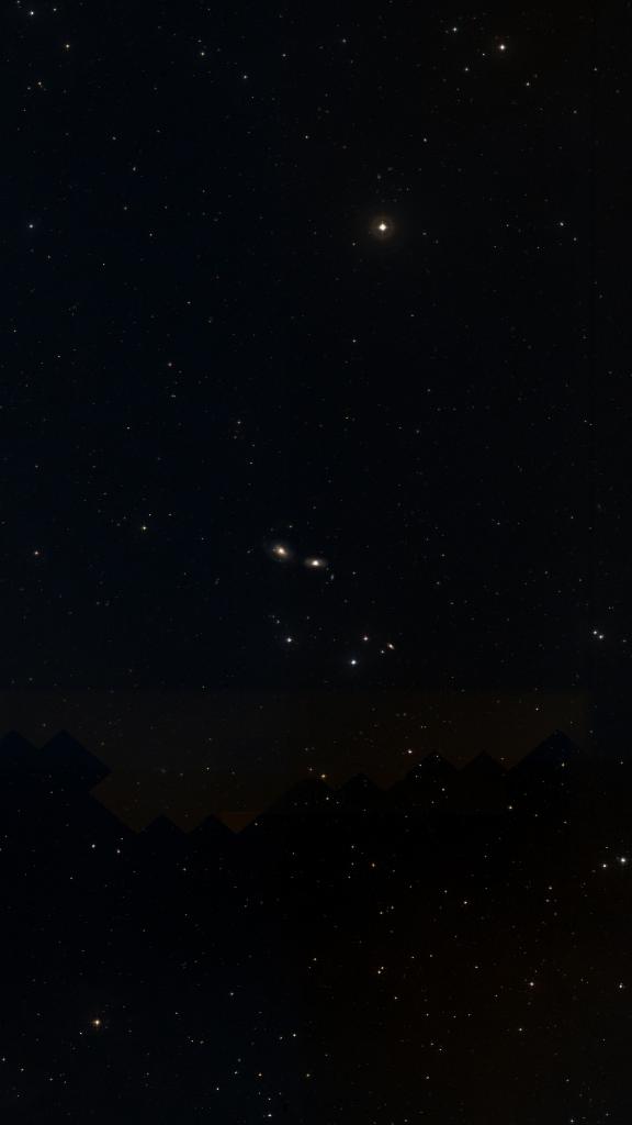 Le ciel autour de NGC 3166, cadré au champ de Seestar S30 Pro