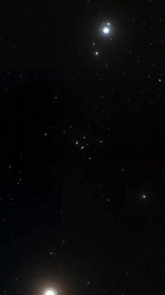 Le ciel autour de NGC 3189, cadré au champ de Seestar S30 Pro