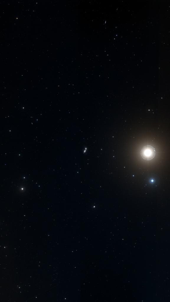 Le ciel autour de NGC 3227, cadré au champ de Seestar S30 Pro