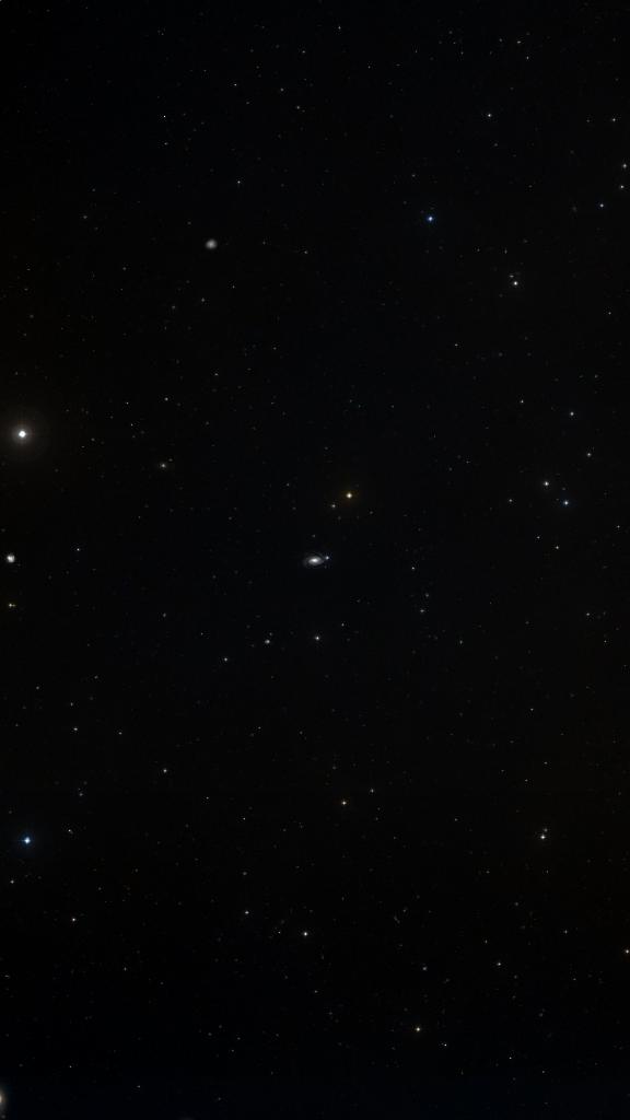 Le ciel autour de NGC 3338, cadré au champ de Seestar S30 Pro