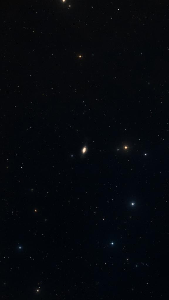 Le ciel autour de NGC 3521, cadré au champ de Seestar S30 Pro