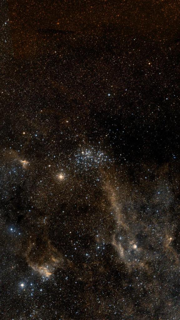 Le ciel autour de NGC 3532, cadré au champ de Seestar S30 Pro