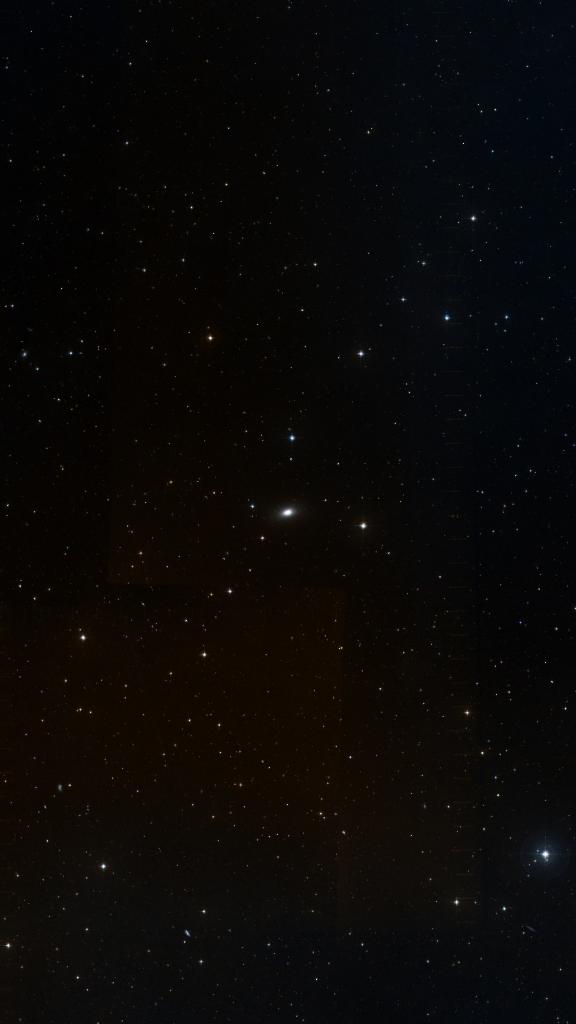 Le ciel autour de NGC 3585, cadré au champ de Seestar S30 Pro