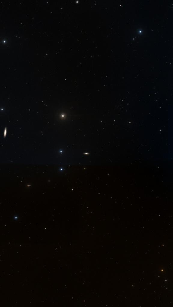 Le ciel autour de NGC 3593, cadré au champ de Seestar S30 Pro