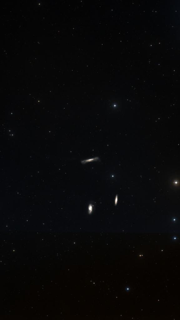 Le ciel autour de NGC 3628, cadré au champ de Seestar S30 Pro