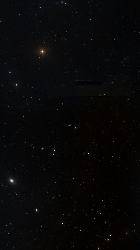 Le ciel autour de NGC 3885, cadré au champ de Seestar S30 Pro