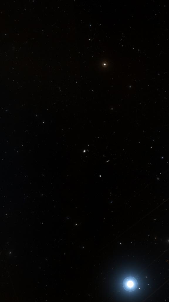 Le ciel autour de NGC 3998, cadré au champ de Seestar S30 Pro