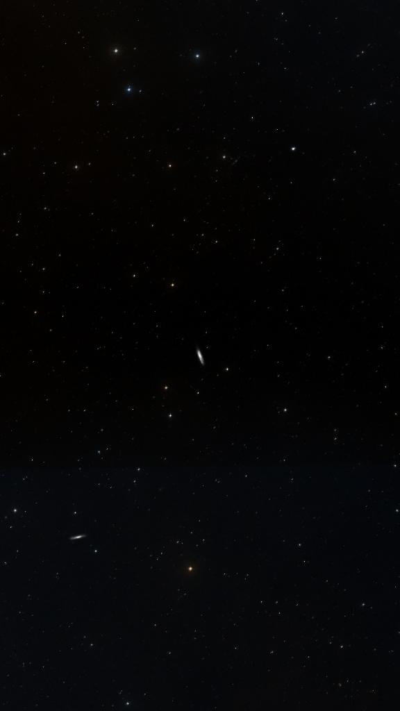 Le ciel autour de NGC 4096, cadré au champ de Seestar S30 Pro