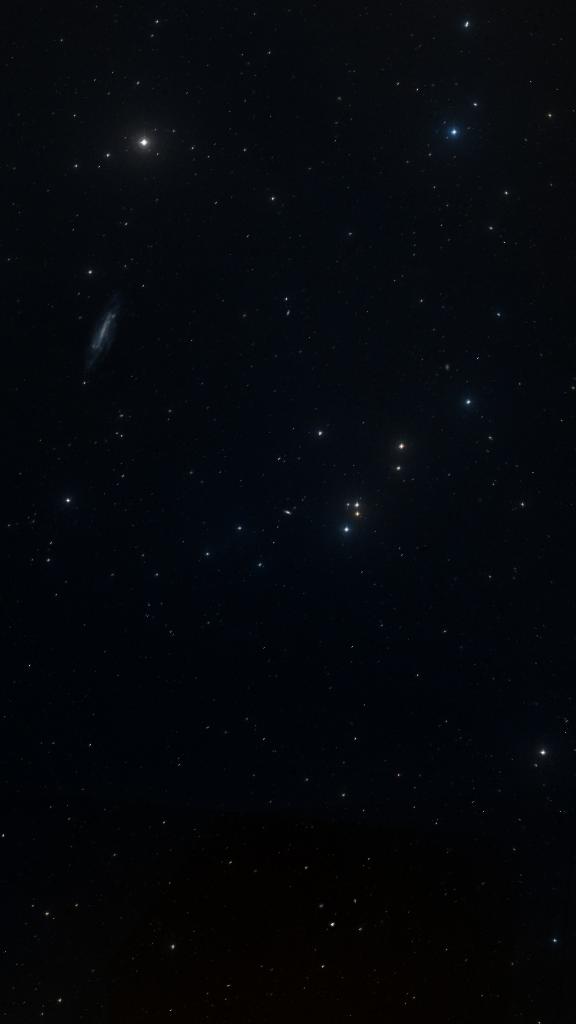 Le ciel autour de NGC 4128, cadré au champ de Seestar S30 Pro