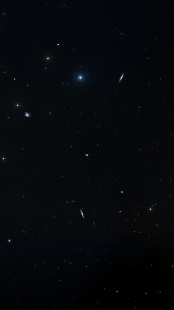 Le ciel autour de NGC 4208, cadré au champ de Seestar S30 Pro