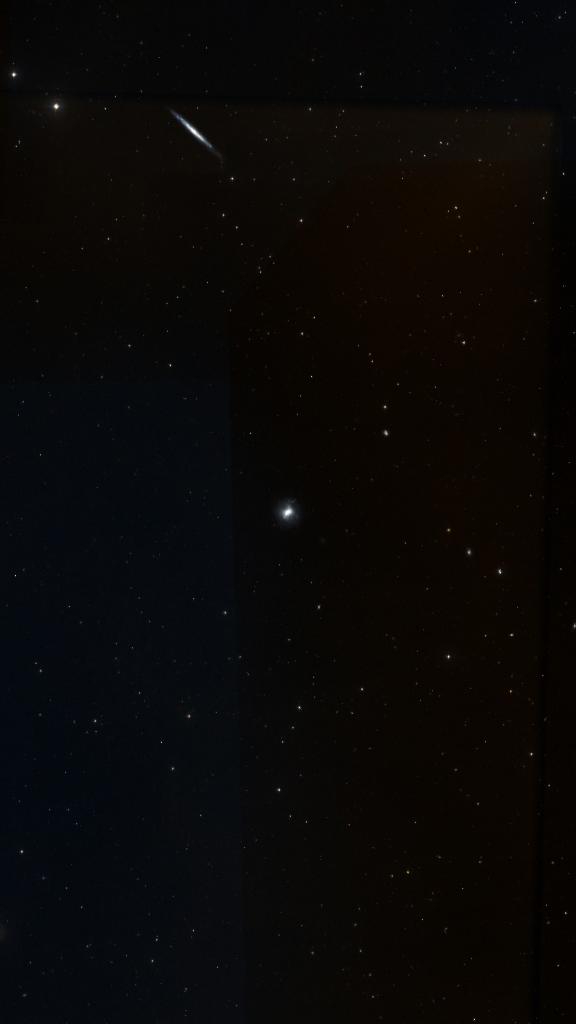 Le ciel autour de NGC 4214, cadré au champ de Seestar S30 Pro
