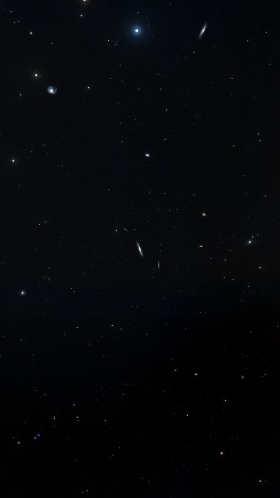 Le ciel autour de NGC 4216, cadré au champ de Seestar S30 Pro