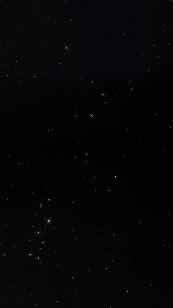 Le ciel autour de NGC 4223, cadré au champ de Seestar S30 Pro