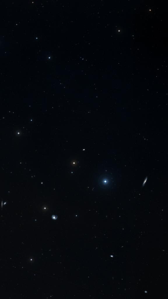Le ciel autour de NGC 4237, cadré au champ de Seestar S30 Pro