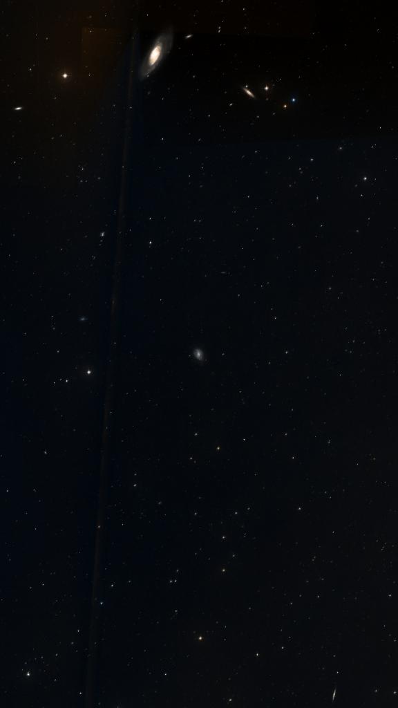 Le ciel autour de NGC 4242, cadré au champ de Seestar S30 Pro