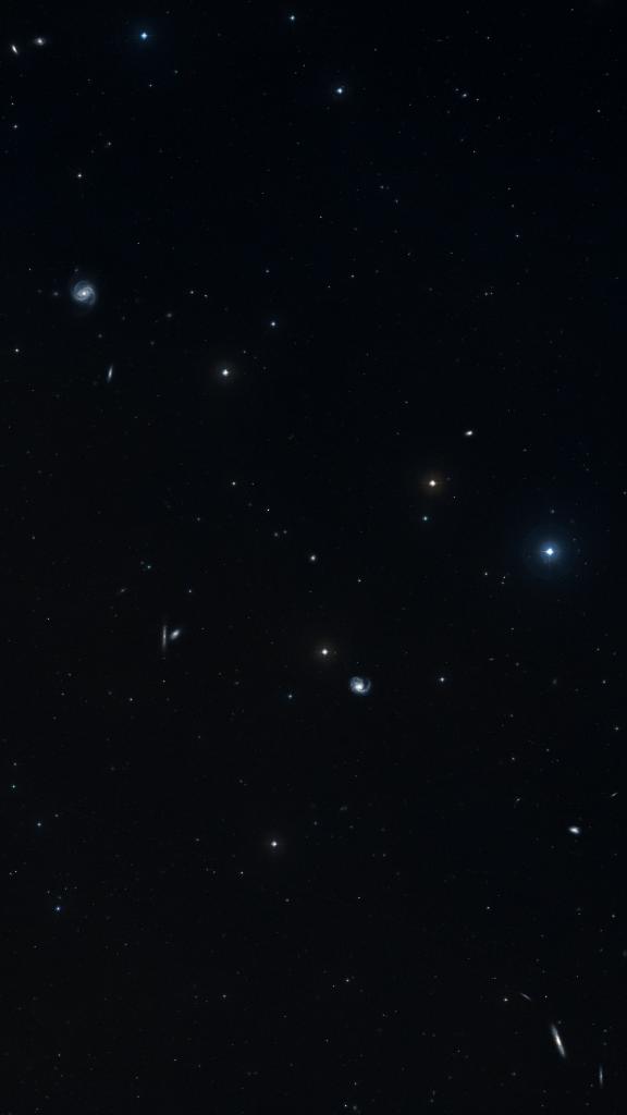 Le ciel autour de NGC 4262, cadré au champ de Seestar S30 Pro