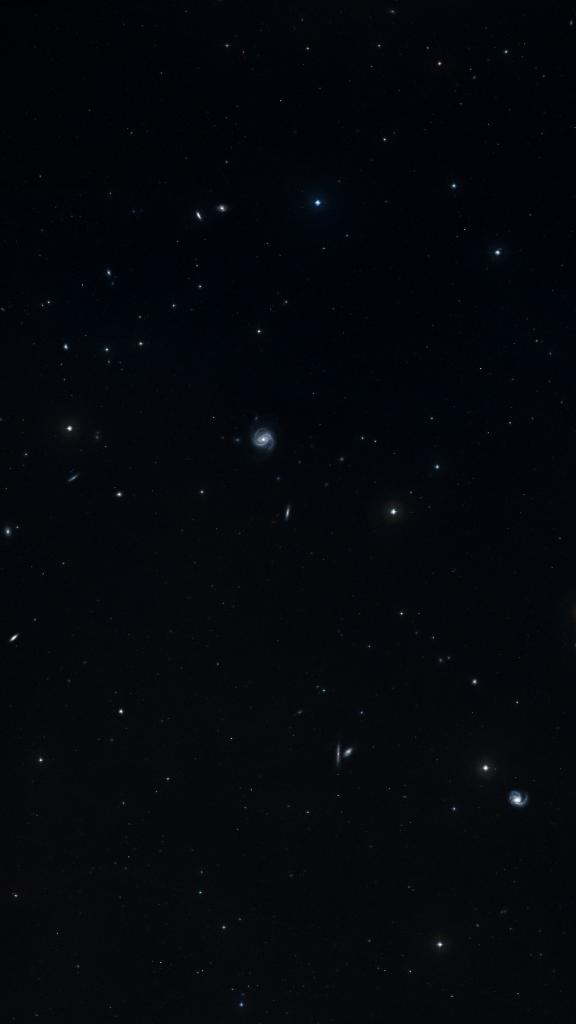 Le ciel autour de NGC 4312, cadré au champ de Seestar S30 Pro
