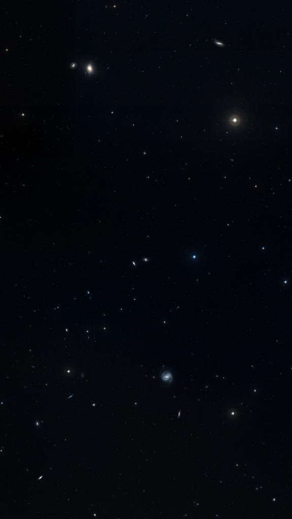 Le ciel autour de NGC 4340, cadré au champ de Seestar S30 Pro