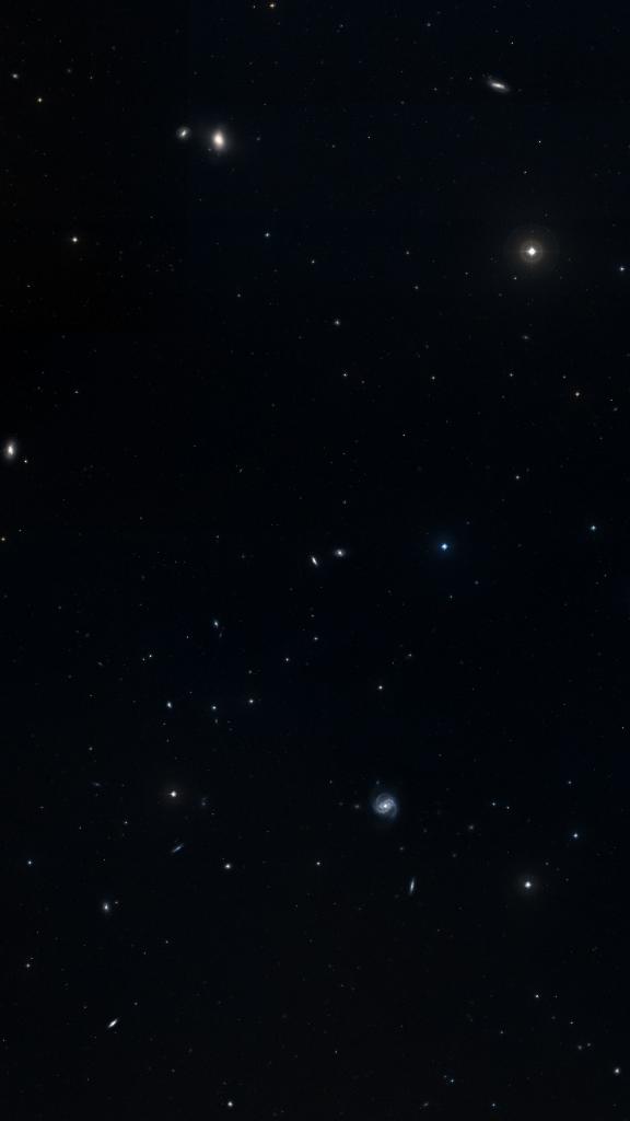 Le ciel autour de NGC 4350, cadré au champ de Seestar S30 Pro