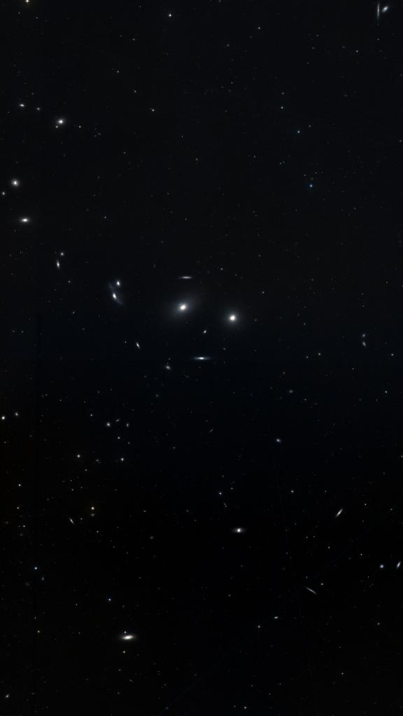 Le ciel autour de NGC 4388, cadré au champ de Seestar S30 Pro