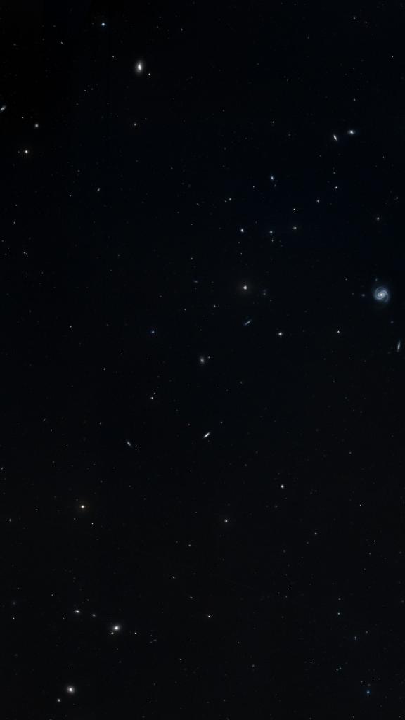 Le ciel autour de NGC 4421, cadré au champ de Seestar S30 Pro