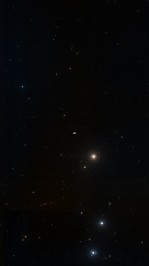 Le ciel autour de NGC 4448, cadré au champ de Seestar S30 Pro