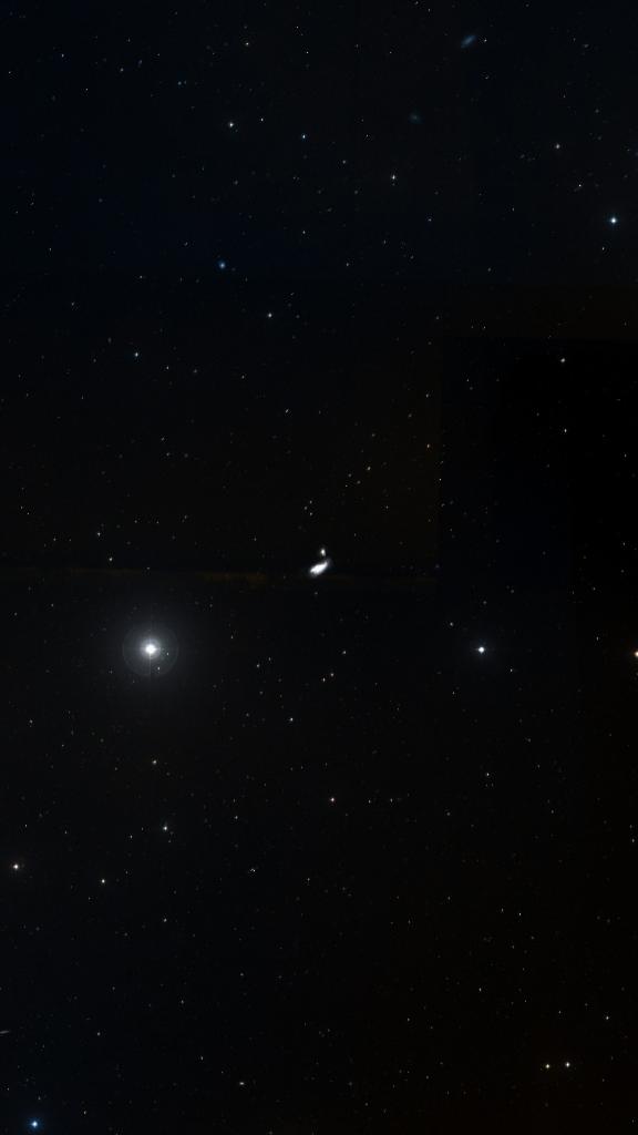 Le ciel autour de NGC 4490, cadré au champ de Seestar S30 Pro