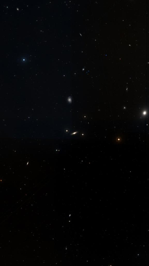 Le ciel autour de NGC 4526, cadré au champ de Seestar S30 Pro