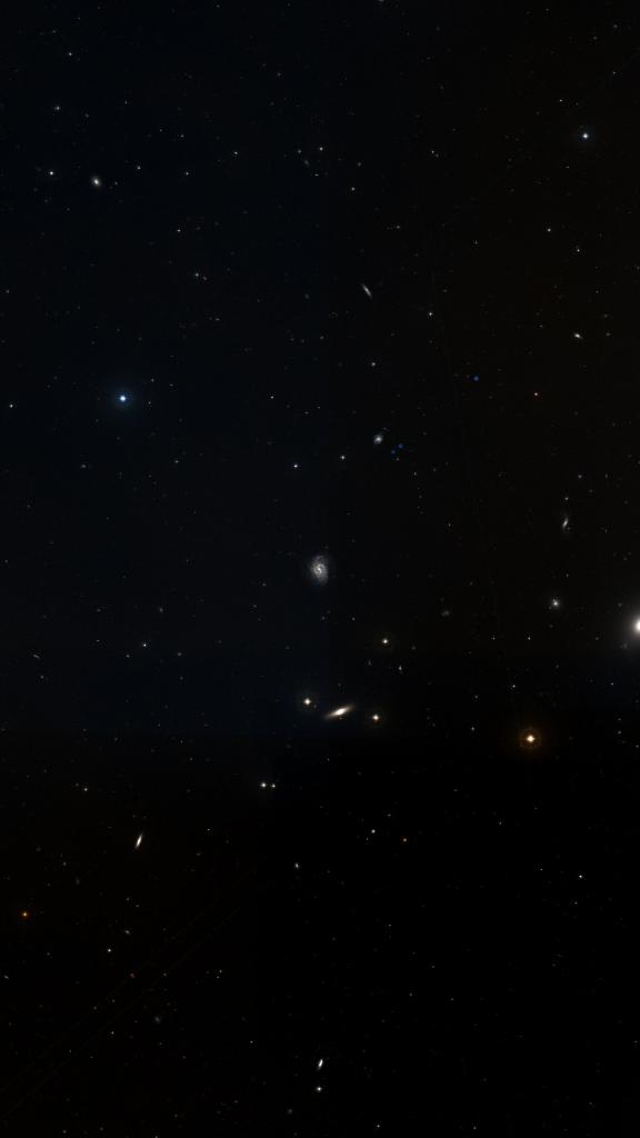 Le ciel autour de NGC 4535, cadré au champ de Seestar S30 Pro