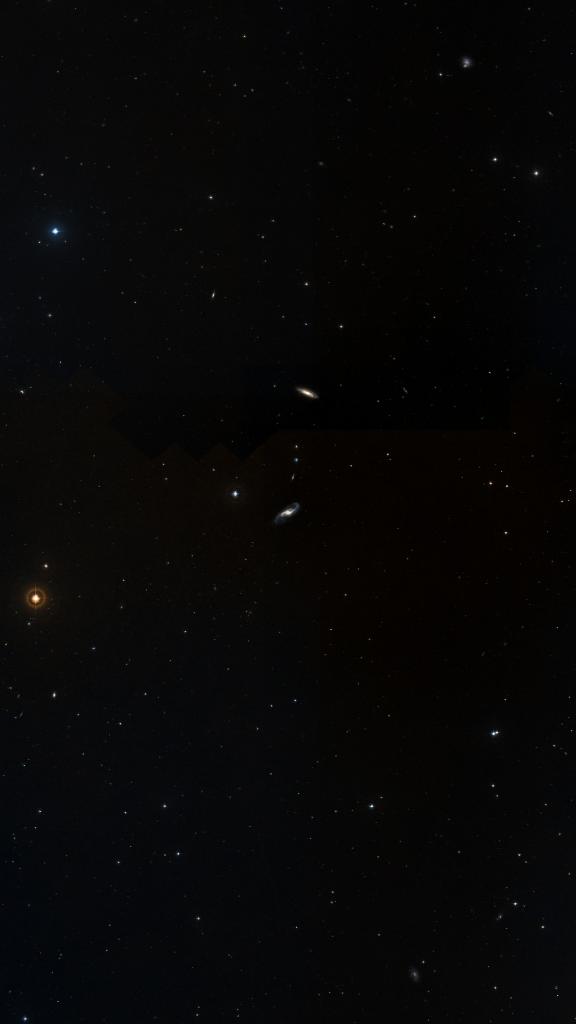 Le ciel autour de NGC 4536, cadré au champ de Seestar S30 Pro