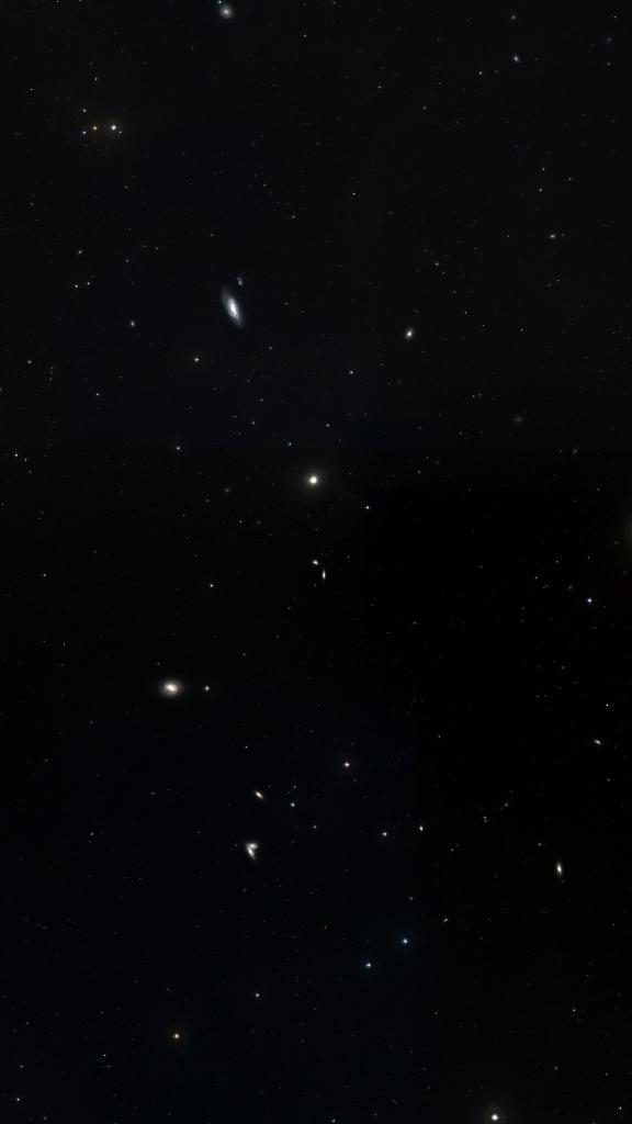 Le ciel autour de NGC 4551, cadré au champ de Seestar S30 Pro