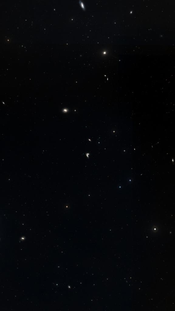 Le ciel autour de NGC 4568, cadré au champ de Seestar S30 Pro