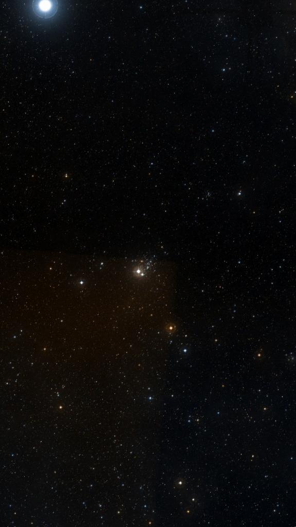 Le ciel autour de NGC 457, cadré au champ de Seestar S30 Pro
