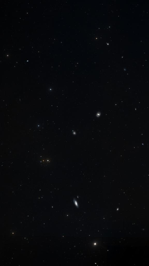 Le ciel autour de NGC 4571, cadré au champ de Seestar S30 Pro