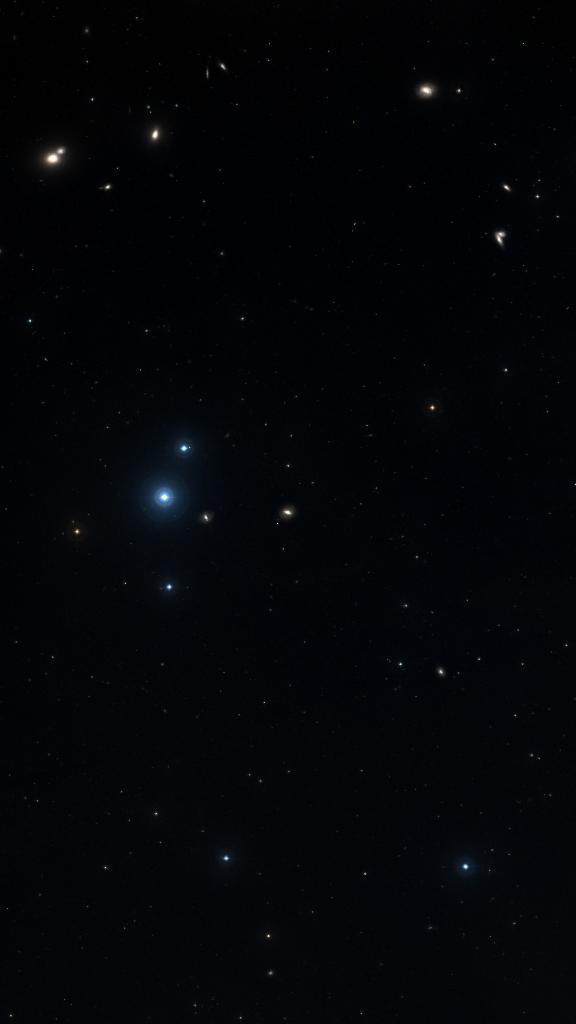 Le ciel autour de NGC 4596, cadré au champ de Seestar S30 Pro
