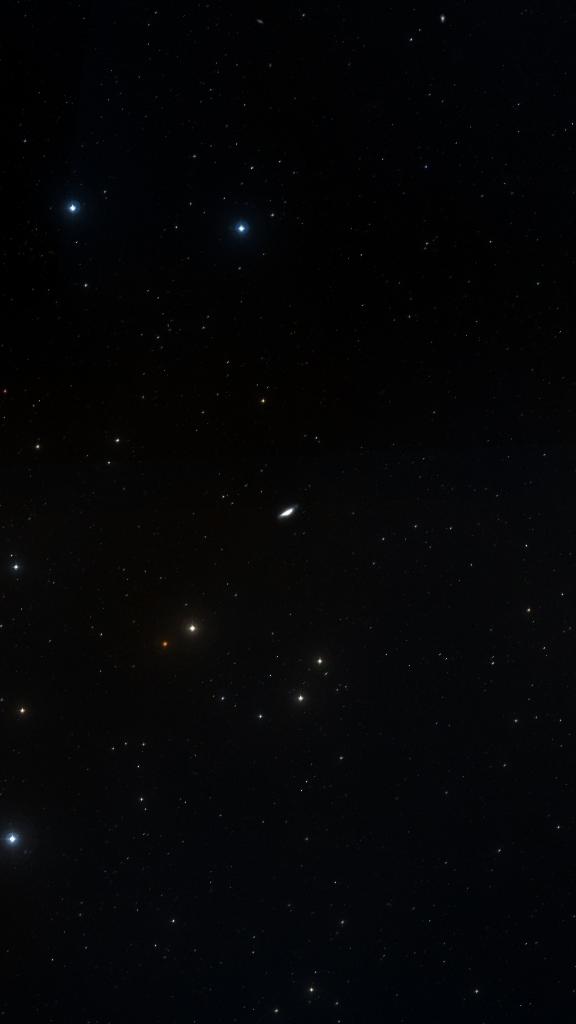 Le ciel autour de NGC 4605, cadré au champ de Seestar S30 Pro