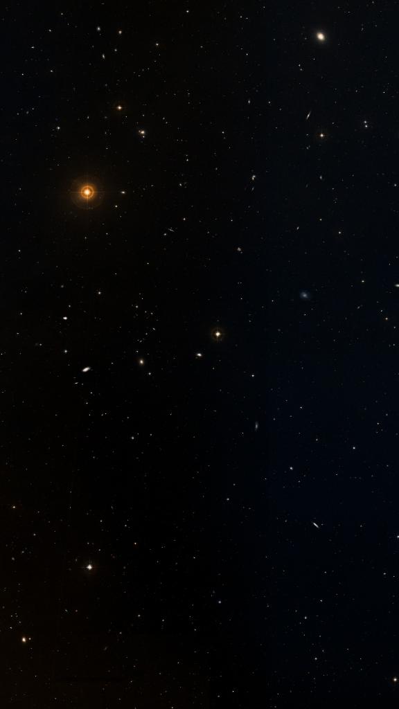Le ciel autour de NGC 4742, cadré au champ de Seestar S30 Pro