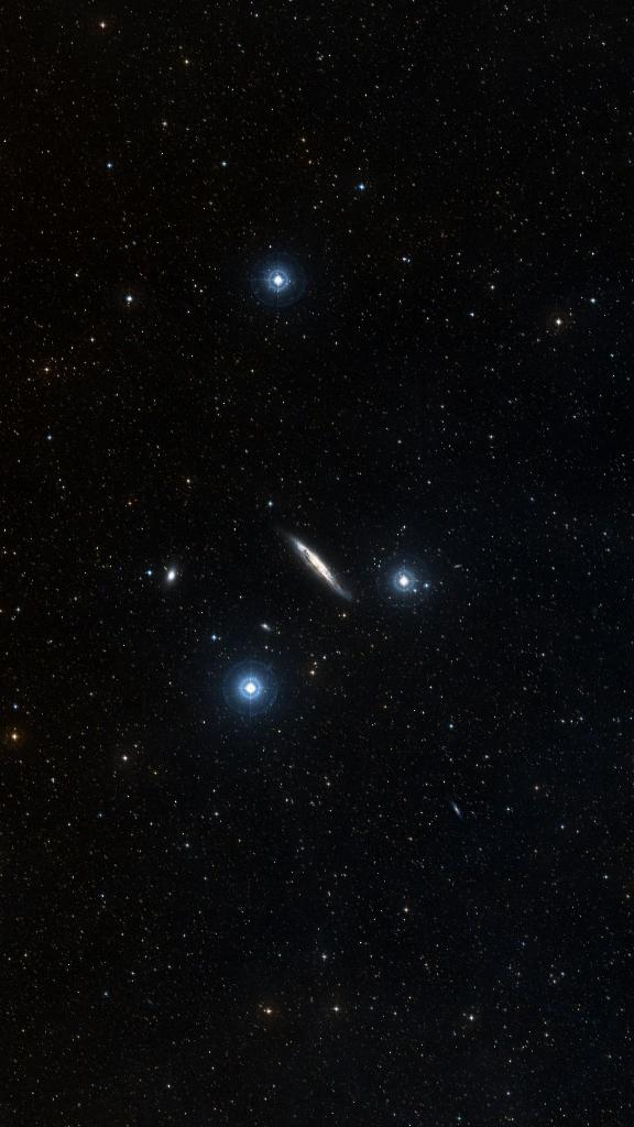 Le ciel autour de NGC 4945, cadré au champ de Seestar S30 Pro