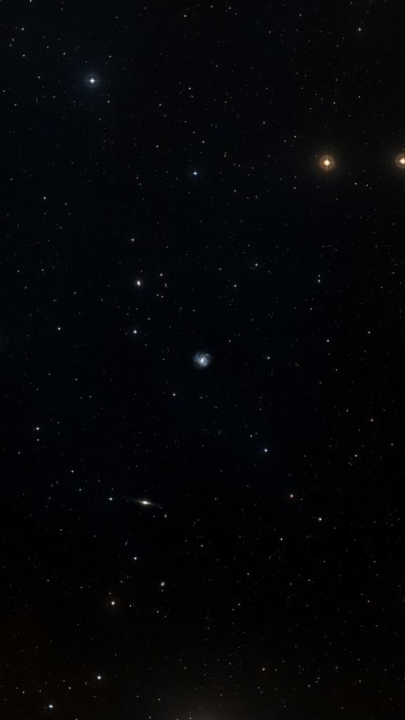 Le ciel autour de NGC 5068, cadré au champ de Seestar S30 Pro