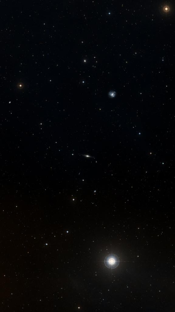 Le ciel autour de NGC 5084, cadré au champ de Seestar S30 Pro