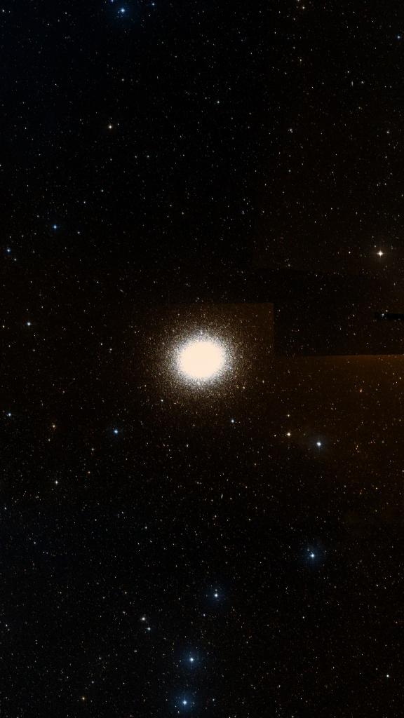 Le ciel autour de NGC 5139, cadré au champ de Seestar S30 Pro