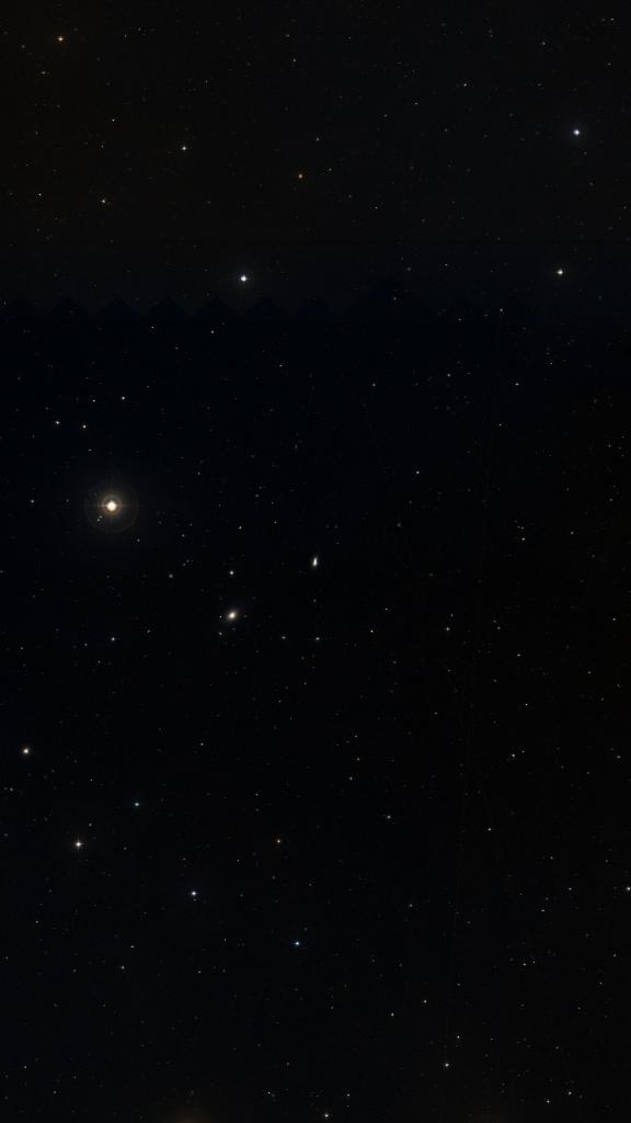 Le ciel autour de NGC 5806, cadré au champ de Seestar S30 Pro