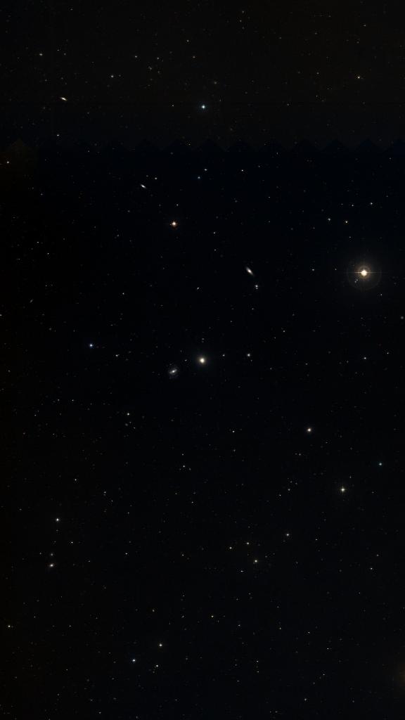 Le ciel autour de NGC 5846, cadré au champ de Seestar S30 Pro