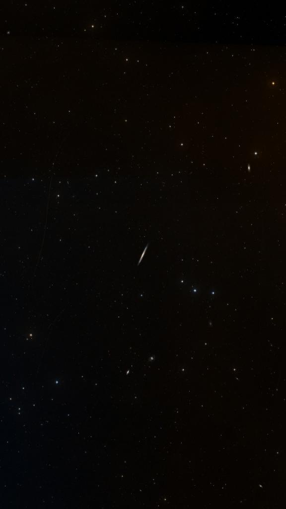 Le ciel autour de NGC 5907, cadré au champ de Seestar S30 Pro